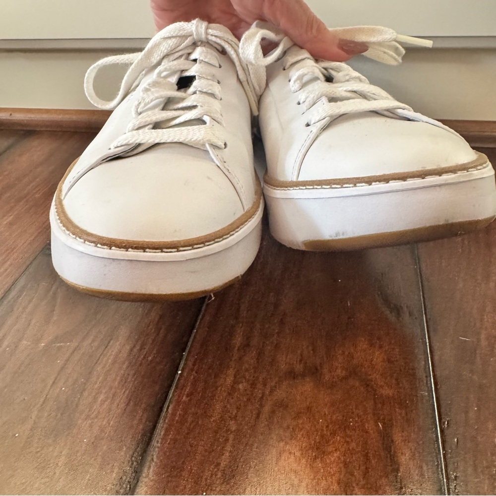 Cole Haan Grandpro Topspin White Leather Sneakers with Black Detail - Picture 8 of 12